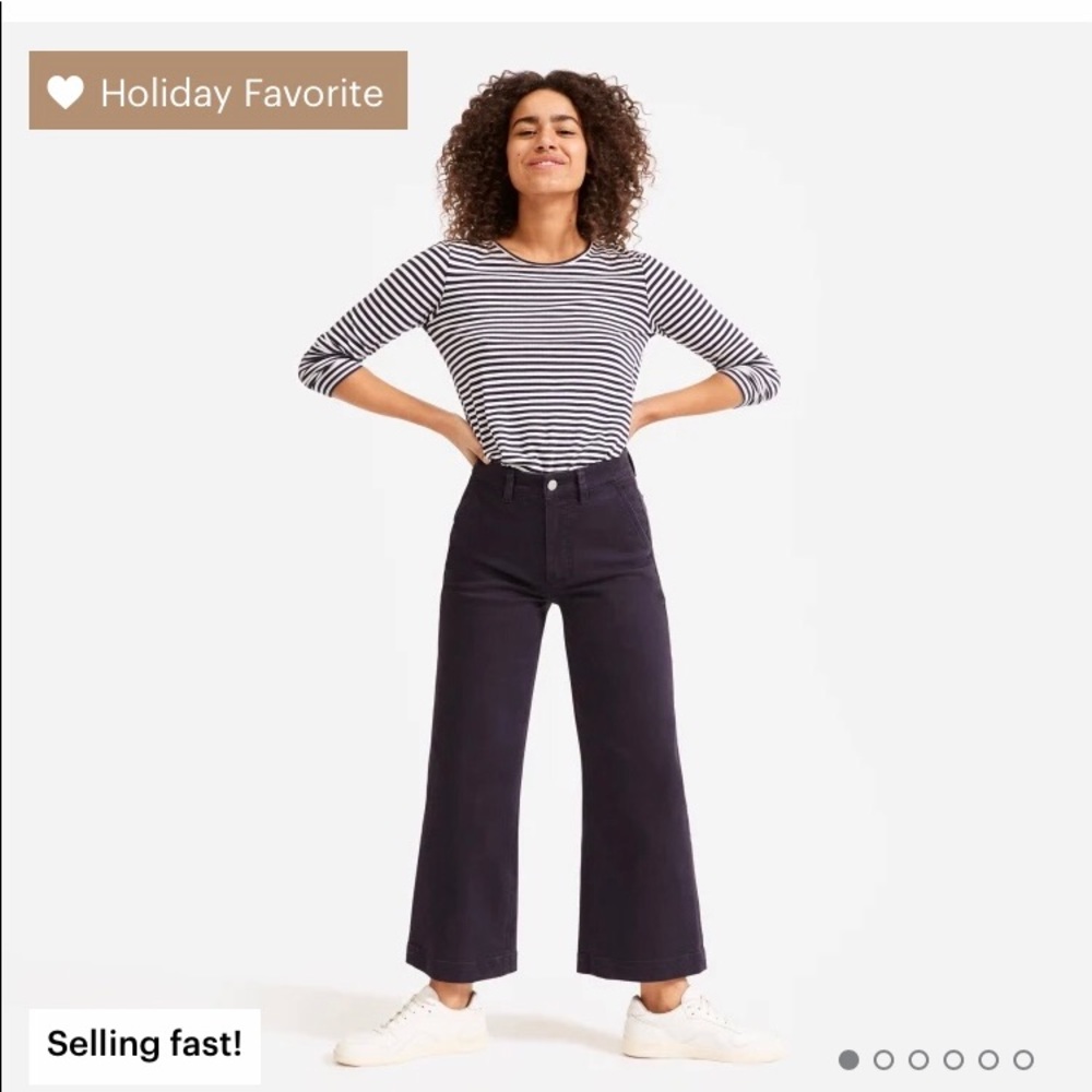 Wide leg crop pants